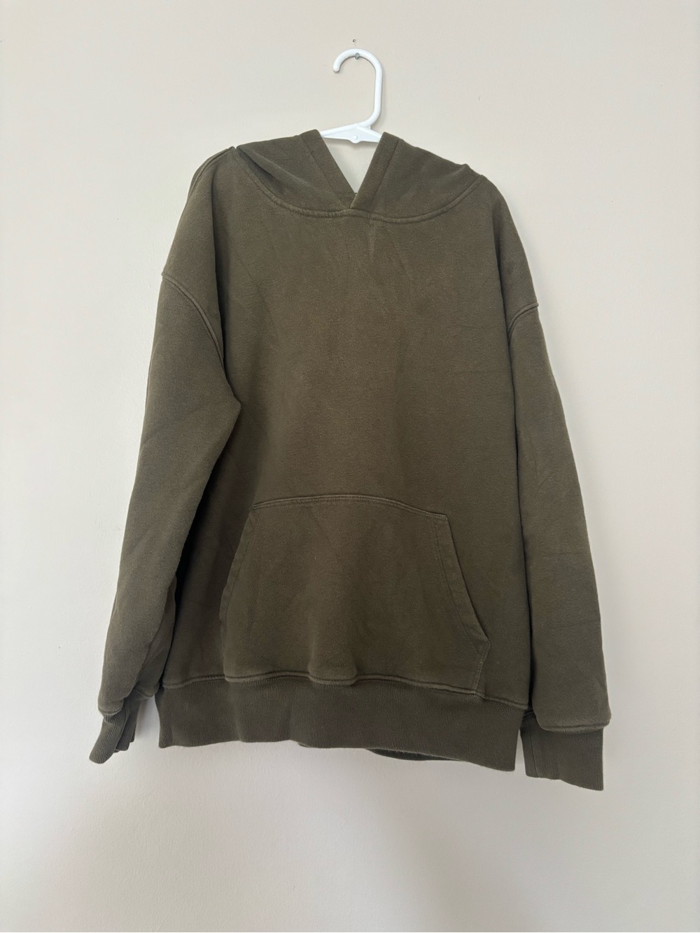 Kids oversized  Olive Green Hooded Sweatshirt